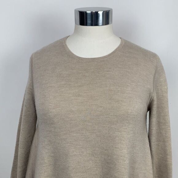 Derek Lam tan silk and cashmere a-line tunic sweater - Picture 5 of 12